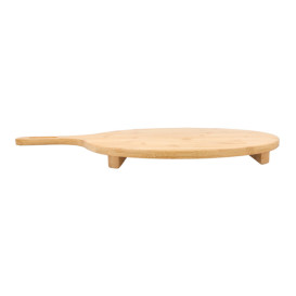 Plateau Rond avec anse en Bambou Ø29x2,5cm (1 Uté)