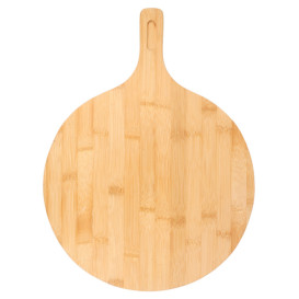 Plateau Rond avec anse en Bambou Ø29x2,5cm (1 Uté)