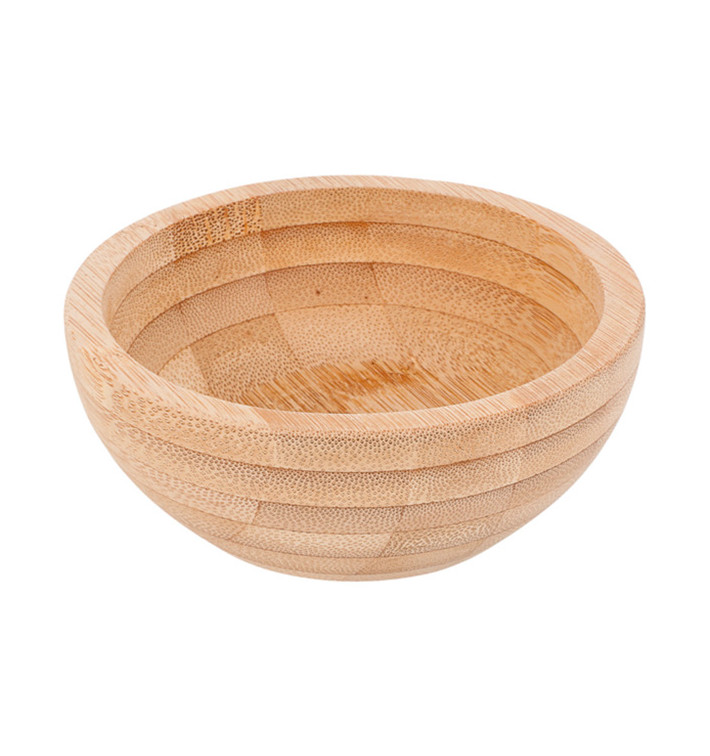 Bamboe wegwerp kom Ø11x4,5cm (20 stuks) Bamboe wegwerp kom Ø11x4,5cm (20 stuks)