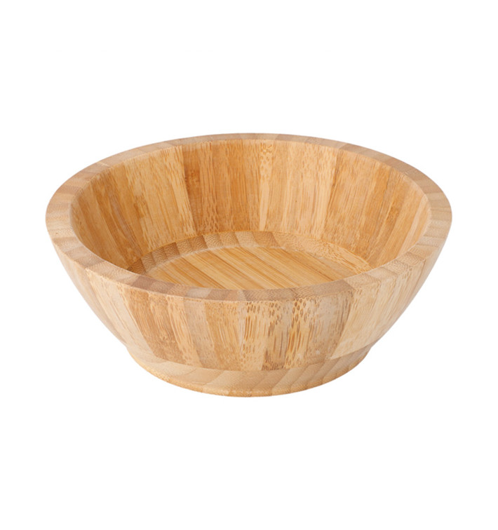 Bamboe wegwerp kom Ø17x6cm (1 stuk) Bamboe wegwerp kom Ø17x6cm (1 stuk)