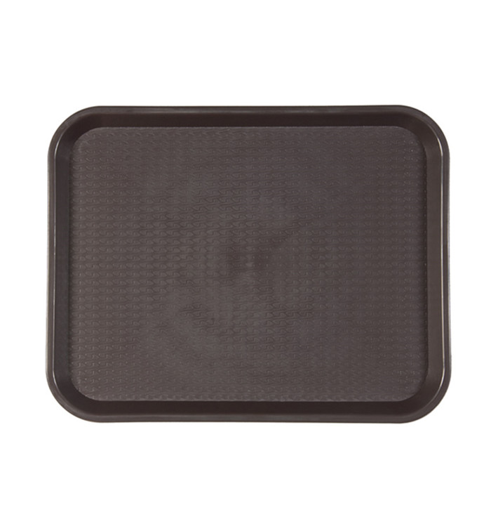 Plateau en Plastique Fast Food Chocolat 35,5x45,3cm (1 Uté) Plateau en Plastique Fast Food Chocolat 35,5x45,3cm (1 Uté)
