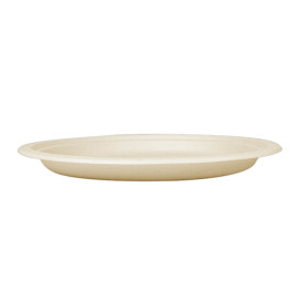 Assiette en Canne à Sucre Naturel Ø300mm (50 Utés)