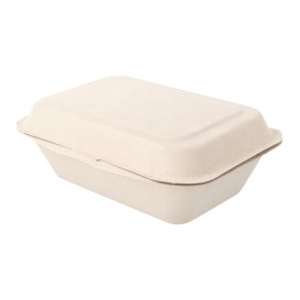 Suikerriet Gescharnierd Container "Menu Box" 13,6x18,2x6,4cm (50 stuks) 