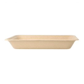 Suikerriet dienblad Naturel 19,6x14,7x2,7cm (1000 stuks)