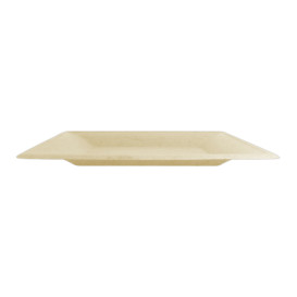 Suikerriet bord Vierkant Naturel 16x16 cm (50 stuks) 