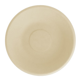 Assiette Creuse Canne à Sucre Naturel Ø160mm (50 Unités)