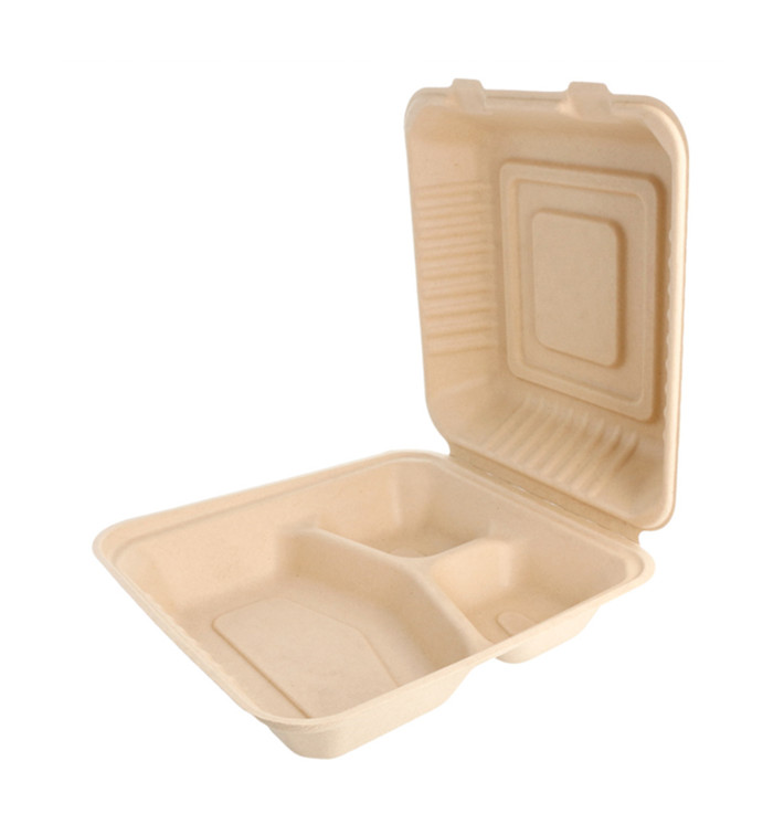 Boîte en Canne à Sucre Naturelle 3C 20x20x7,5cm (200 Utés) Boîte en Canne à Sucre Naturelle 3C 20x20x7,5cm (200 Utés)