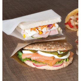 Sachet Ingraissable Ouverture latérale 12x12,2cm Naturel (100 Utés)