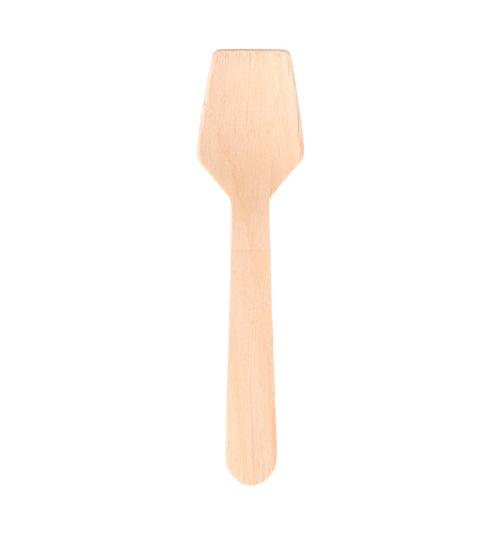 Houten ijs lepel 7cm (100 stuks) 