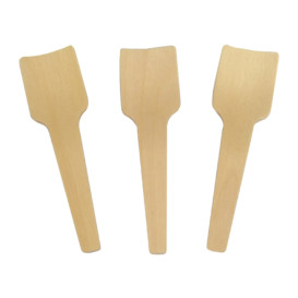 Houten ijs lepel 7cm (100 stuks) 