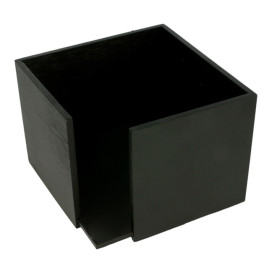 Porte-serviettes Cocktail Bambou Noir 13,5x13,5x10cm (12 Utés)