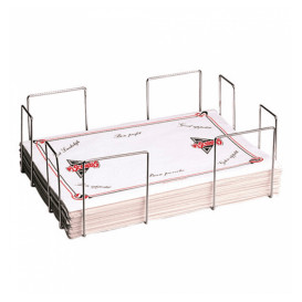 Zilveren draad tafelkleed houder 33,5x45,5x15cm (1 stuk)