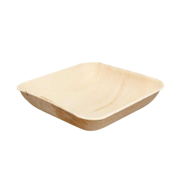 Bol en Feuilles de Palmier 15x15x4cm (25 Unités) Bol en Feuilles de Palmier 15x15x4cm (25 Unités)