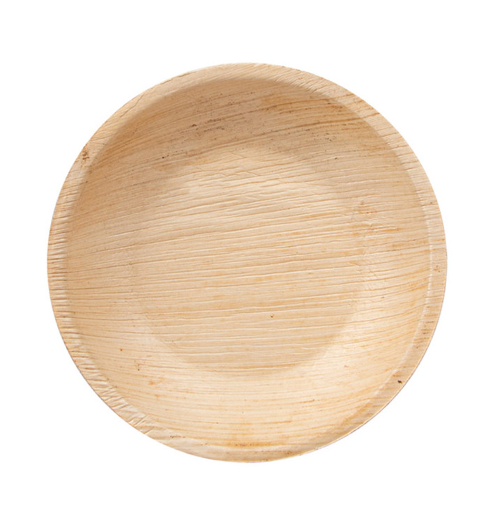 Palm blad bord Rond vormig 12,5x2cm (25 stuks) Palm blad bord Rond vormig 12,5x2cm (25 stuks)