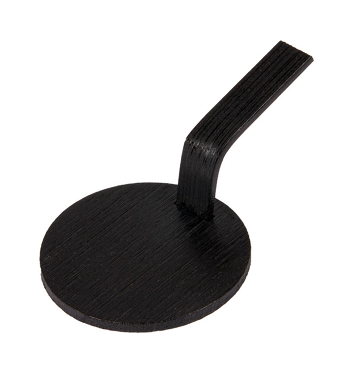 Mini Pelle Bambou Noire Pour Tapas Ø5 cm (400 Utés)