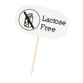 Lactose Free Food Marker 8 cm (100 stuks) 