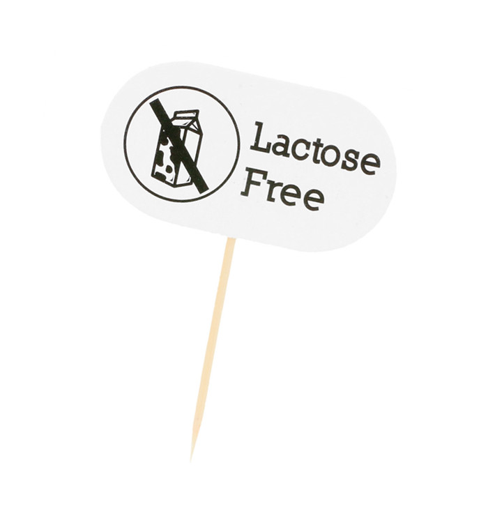 Lactose Free Food Marker 8 cm (100 stuks) Lactose Free Food Marker 8 cm (100 stuks)