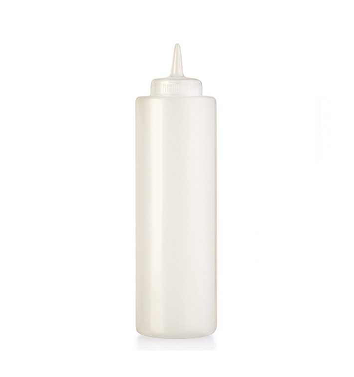 Bouteille pour Sauces Plastique Translucide 720ml (36 Utés) Bouteille pour Sauces Plastique Translucide 720ml (36 Utés)