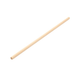 Papieren rechte rietjes Nature verpakt met kraft omhulsel Ø0,6cm 21cm (250 stuks)