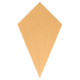 Cornet Ondulé Carton Kraft 270mm 250g (600 Unités)