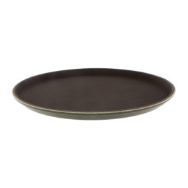 Plateau PP Rond Antidérapant Marron Ø35,5cm (12 Utés)