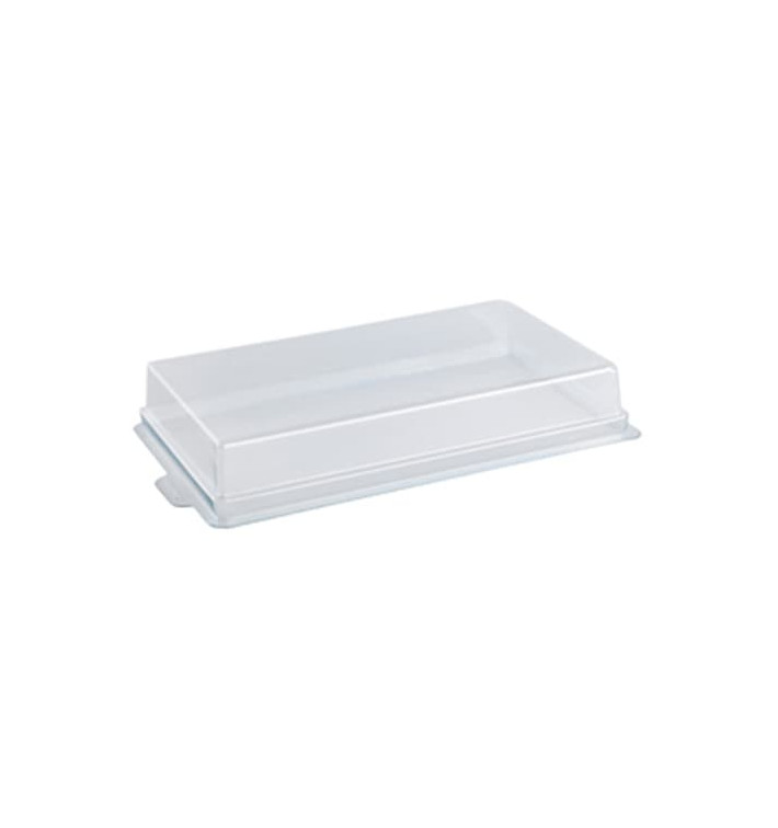 Plastic Deksel voor sushi Container PET 19,9x11,3cm Plastic Deksel voor sushi Container PET 19,9x11,3cm