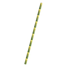 Paille Droite Papier Bambou Ø6mm 21cm (3.000 Utés)