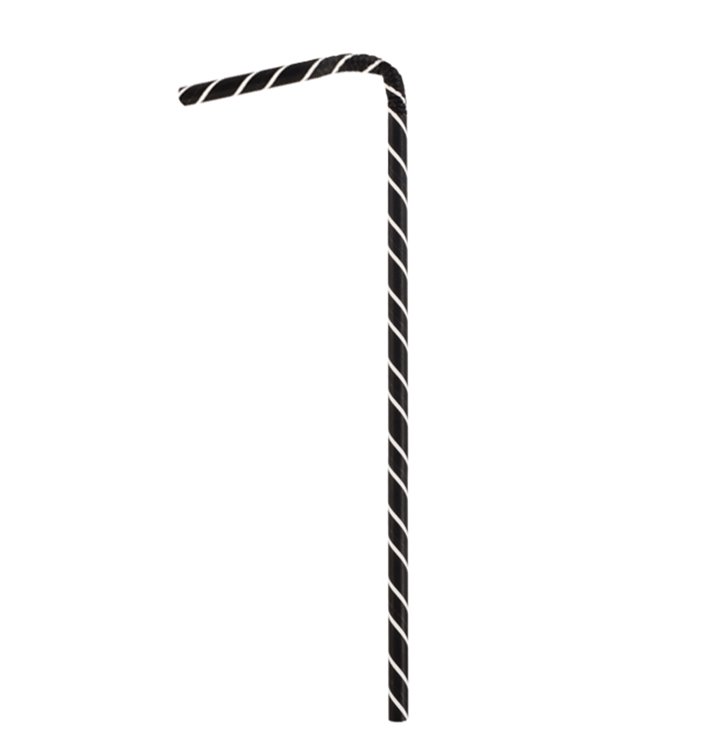 Papieren flexibele rietjes pakket Ø0,6cm 23cm (3.000 stuks) Papieren flexibele rietjes pakket Ø0,6cm 23cm (3.000 stuks)