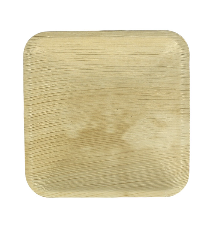 Assiette carrée en Feuilles de Palmier 15x15cm (25 Unités) Assiette carrée en Feuilles de Palmier 15x15cm (25 Unités)