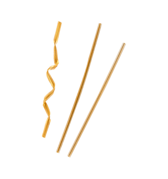 Sluiting Plastic zak goud gemetalliseerd 9,5cm (100 stuks) Sluiting Plastic zak goud gemetalliseerd 9,5cm (100 stuks)