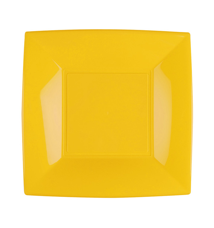 Assiette Plastique Réutilisable Plate Mangue PP 230mm (300 Utés)