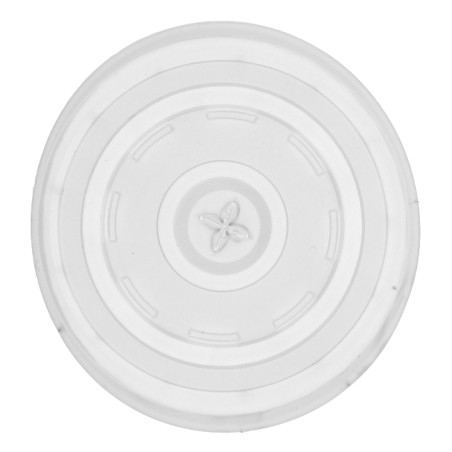 Plastic PS Deksel met rietsleuf voor beker Ø7,3cm (1000 stuks)