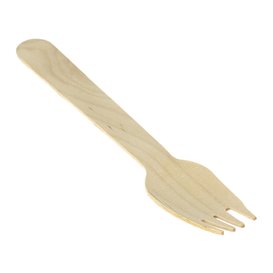 Fourchette en bois Eco 16cm  (100 Unités)