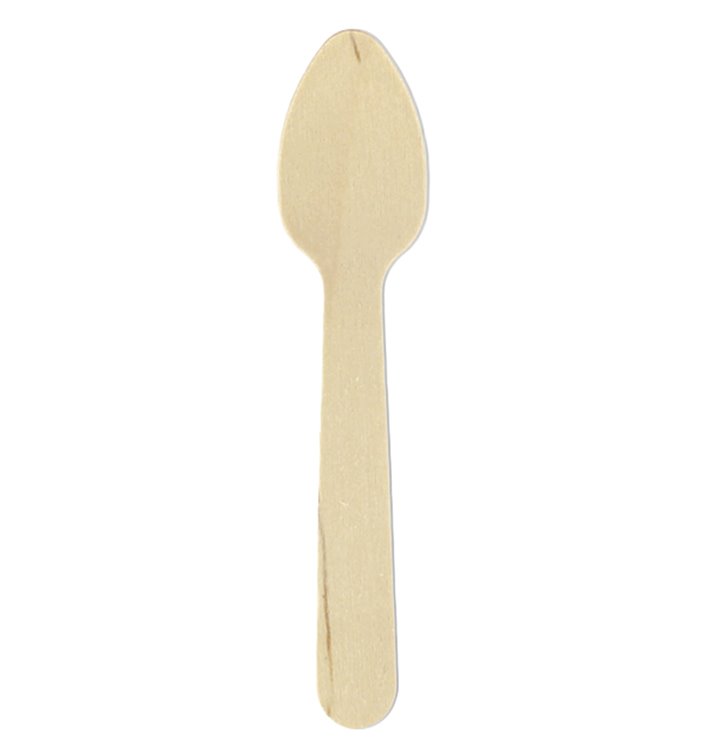 Mini Cuillère en bois Eco 11cm (1.000 Unités) Mini Cuillère en bois Eco 11cm (1.000 Unités)