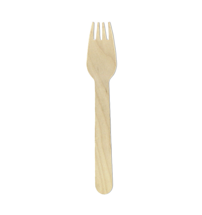 Houten vork Eco 16cm (100 stuks) Houten vork Eco 16cm (100 stuks)