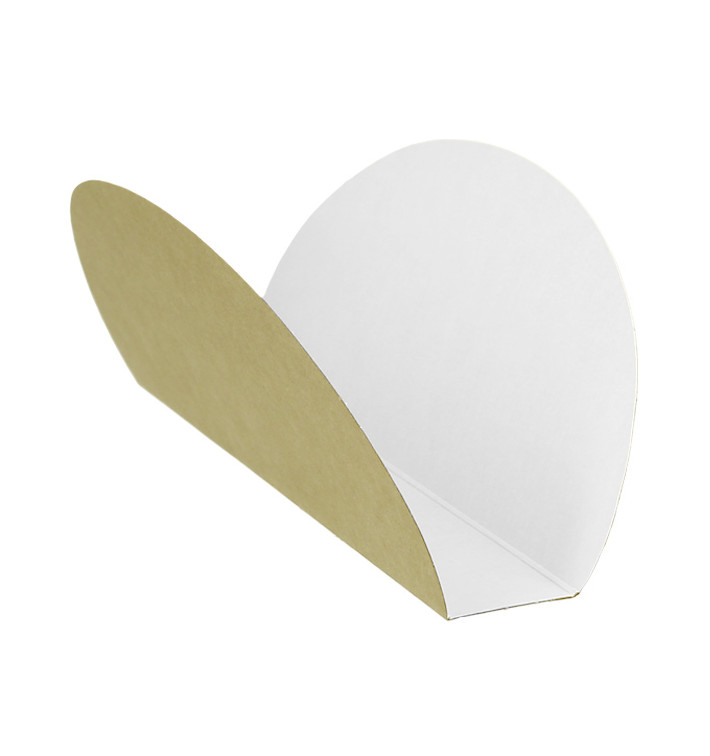 Papieren Container Tacos 13,5x2,5x6cm (100 stuks) Papieren Container Tacos 13,5x2,5x6cm (100 stuks)