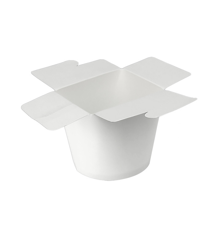 Papieren Take-Out Container 100% ECO Wit 26Oz/780ml (50 stuks) Papieren Take-Out Container 100% ECO Wit 26Oz/780ml (50 stuks)