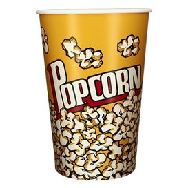 Papieren Popcorn doosje 1920ml 13,3x10x19,5cm (25 stuks)