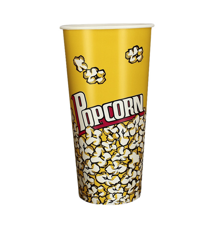 Papieren Popcorn doosje 720ml 9,6x6,5x17,7cm (1000 stuks)