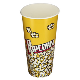 Papieren Popcorn doosje 720ml 9,6x6,5x17,7cm (1000 stuks)