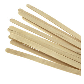 Houten koffie roerstaafje Naturel 11cm (1000 stuks) 