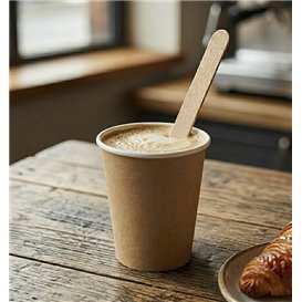 Agitateur à Café en Bois 110mm Emballé (500 Unités)