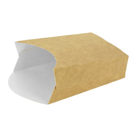 Papieren Container voor frietenkraft medium maat 8,2x3,5x12,5cm (25 stuks) 