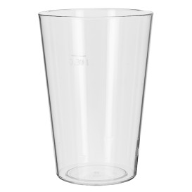 Plastic Pint glas PS Herbruikbaar 420ml (75 stuks)