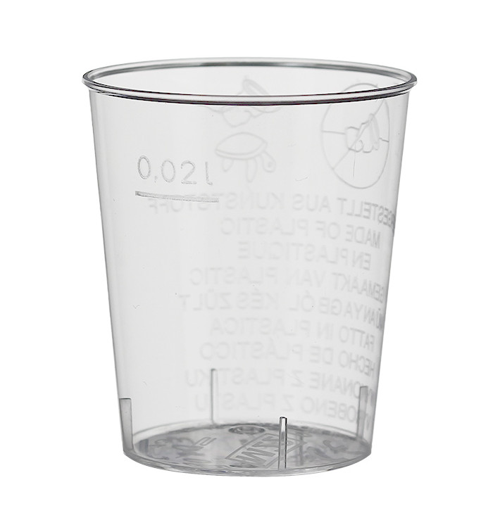 Verre à Shot en Plastique Dur 20ml (2700 Unités) Verre à Shot en Plastique Dur 20ml (2700 Unités)