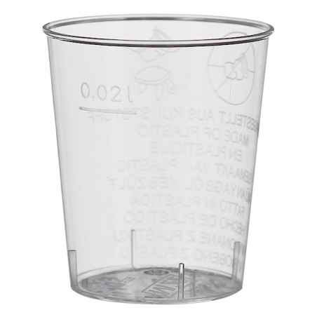 Verre Réutilisable PS Cristal Shot 20ml (2.700 Utés)