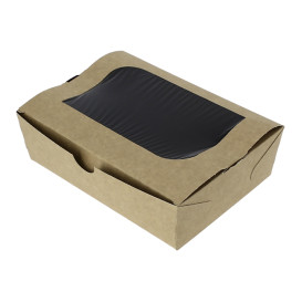 Papieren take-out Container "Premium" 18x12,7x5,5cm 1000ml (175 stuks)