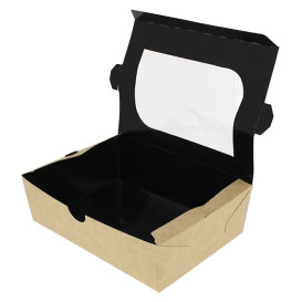 Papieren take-out Container "Premium" 18x12,7x5,5cm 1000ml (175 stuks)