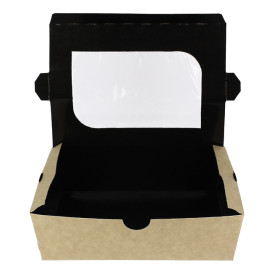 Papieren take-out Container "Premium" 18x12,7x5,5cm 1000ml (175 stuks)
