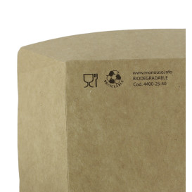Kartonnen Snackbakjes kraft 350ml 10,6x7,3x4,5cm (1000 stuks)